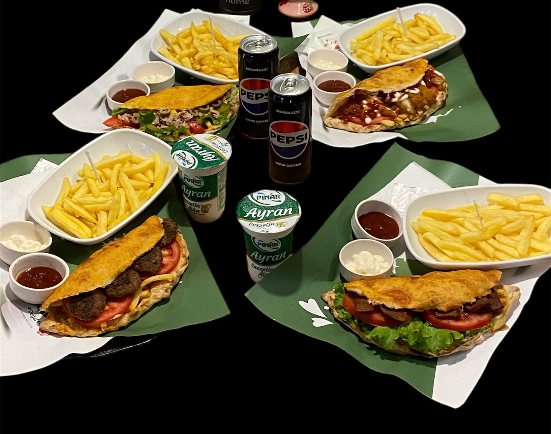 Pusula Körili Tavuk Menü